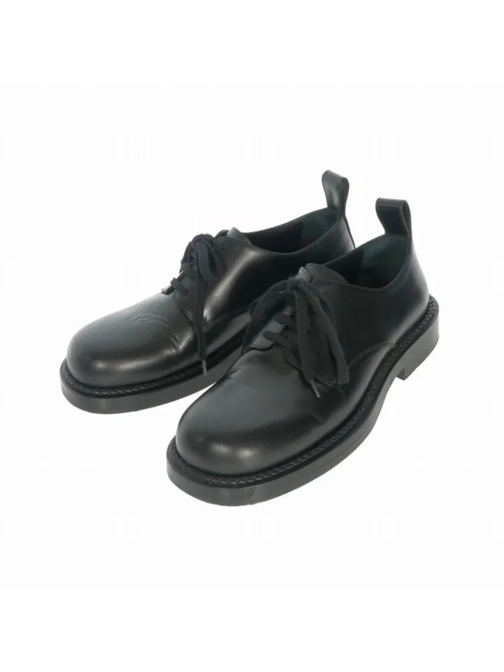 Bottega Veneta Leather Derby Shoes Black